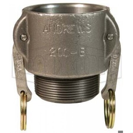 Dixon Type B Cam and Groove Coupler, 1-1/2 in Nominal, Female Coupler x MNPT End Style, Ductile Iron, Dome 150-B-MI